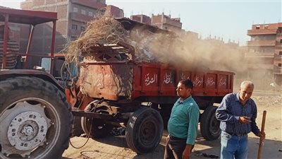 استمرار أعمال النظافة بالوحدات المحلية بمركز الزقازيق