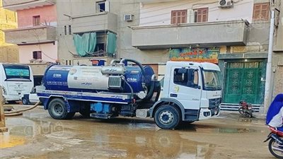 المياه بالشرقية، الدفع بسيارات مياه نقية في أبوحماد بعد انفجار خط المياه الرئيسي