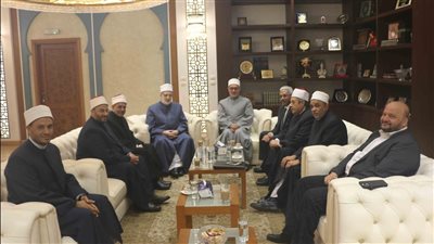 مفتي الجمهورية يستقبل وكيل الأزهر ورئيسي الجامعة وقطاع المعاهد
