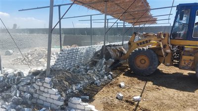 إزالة 14 حالة تعد على الأراضي الزراعية وأملاك الدولة بالبحيرة 