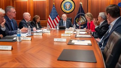 بايدن وهاريس يتلقيان إحاطة من فريق الأمن القومي بشأن التطورات في الشرق الأوسط