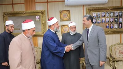 محافظ دمياط يلتقي وفد علماء الأزهر الشريف بمنطقة وعظ المحافظة