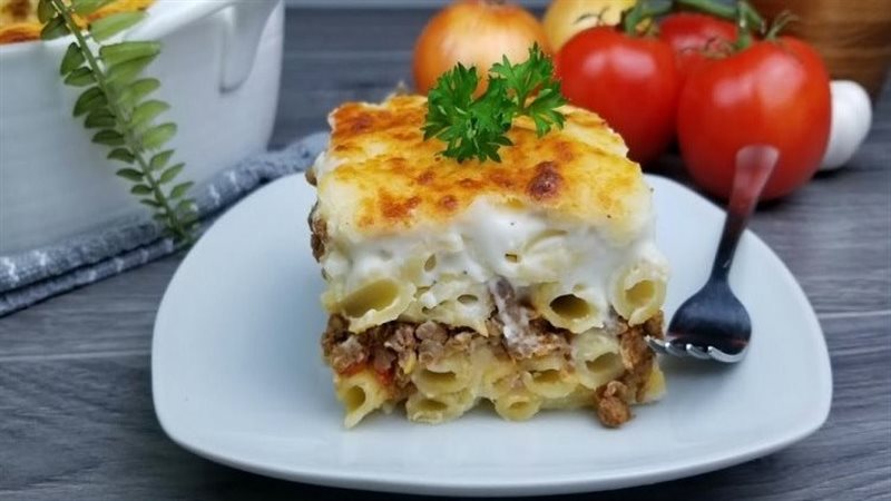 المكرونة بالبشاميل