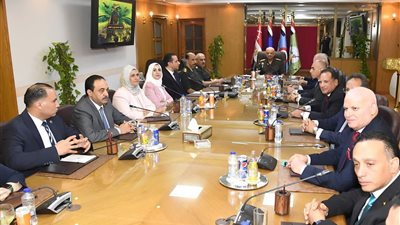 وزير الدفاع يلتقي وفدا من أعضاء لجنة الدفاع والأمن القومي بمجلس النواب