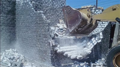 إزالة 42 حالة تعدٍ بمركز التل الكبير في الإسماعيلية (صور) 