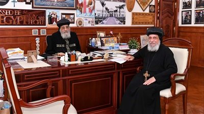 البابا تواضروس يتلقى تقريرا عن الخدمة في إيبارشية القوصية