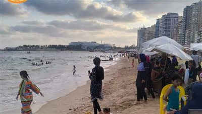 25 % نسبة الأشغال للمواطنين في شواطئ الإسكندرية