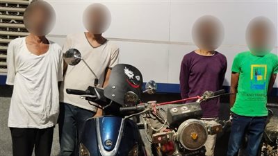 سقوط عصابة سرقة الدراجات النارية فى النزهة 