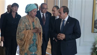 حرب غزة والأزمة السودانية تتصدران مباحثات السيسي ونائبة سكرتير عام الأمم المتحدة (صور)