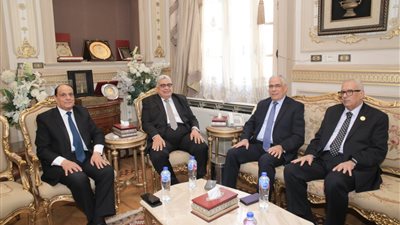 رئيس مجلس الدولة يبحث التعاون المشترك مع مجلس القضاء الأعلى