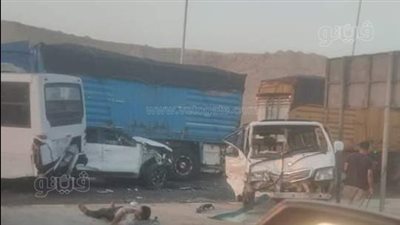 استعجال التقرير الطبي لـ إصابة شخصين في انقلاب سيارة بالمنيا