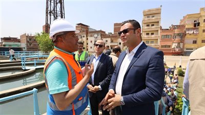 وزير الإسكان ومحافظ كفر الشيخ يتفقدان محطة مياه دسوق الرئيسية 