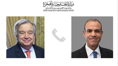 تفاصيل الاتصال الهاتفي بين وزير الخارجية والسكرتير العام للأمم المتحدة