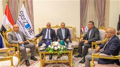 رئيس اقتصادية قناة السويس يستقبل محافظ بورسعيد ووفد من مجلسي النواب والشيوخ