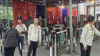 تفتيش ذاتي وبوابات إليكترونية، إجراءات مشددة لدخول الزوار للاحتفال بمولد العذراء بدرنكة (فيديو وصور)