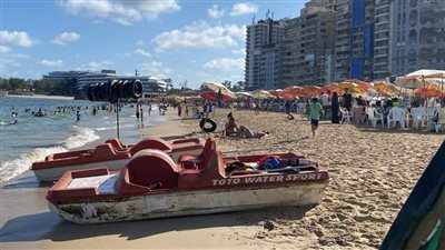 رفع الرايات الخضراء بشواطئ الإسكندرية 