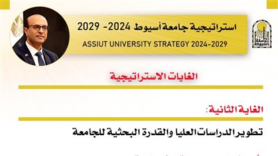 رئيس جامعة أسيوط يستعرض استراتيجية تطوير الدراسات العليا