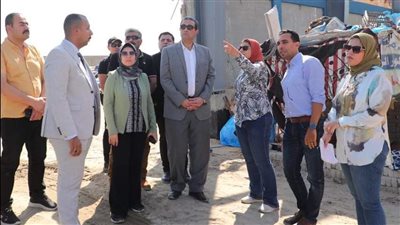 محافظ دمياط يتابع مشروع إنشاء جراج معدات 