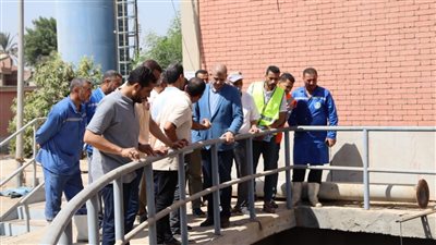 فريق الرقابة والمتابعة بمياه الفيوم يتفقد محطة طامية