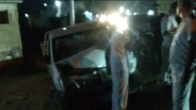 استعجال التقرير المروري لإصابة 5 أشخاص في تصادم سيارتين على طريق العين السخنة