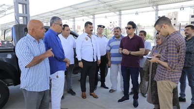 نائب محافظ سوهاج يبحث الترتيبات النهائية لتشغيل موقف أعلى المفيض الجديد