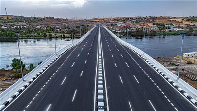 النقل تنشر تقريرا مصورا عن محور بديل خزان أسوان 