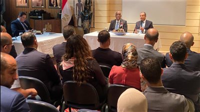 عبد العاطى يكشف لرموز الجالية المصرية بطوكيو سبب إعادة دمج وزارتي الخارجية والهجرة (صور) 