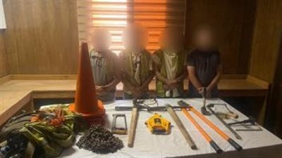 سقوط 10 لصوص لسرقة المساكن وكابلات التليفونات بالقاهرة