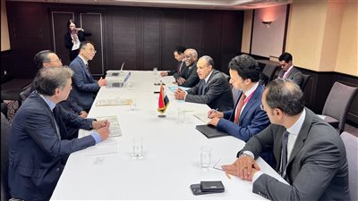 وزير الخارجية يلتقي المدير التنفيذي لمنظمة التجارة الخارجية اليابانية 