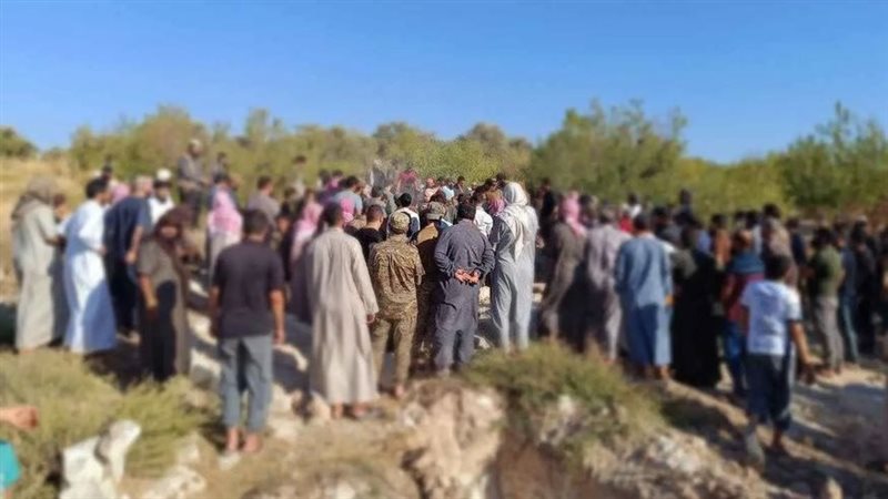 أثناء دفن القيادي