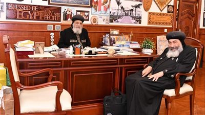 البابا تواضروس يتلقى تقريرا عن الخدمة في إيبارشية بورسعيد