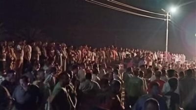 تشييع جثمان نائب رئيس مدينة سنورس أحد ضحايا حادث تصادم طريق الفيوم