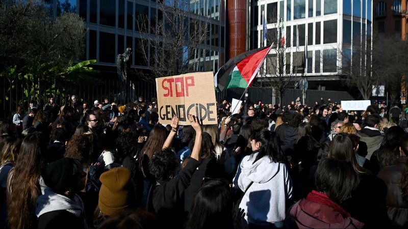 مظاهرات مؤيدة للفلسطينيين