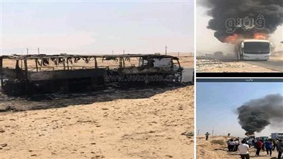 النيران التهمت الميني باص، العناية الإلهية تنقذ فريق كورال مرنمي كنيسة ماربولس الشرقية من الموت المحقق