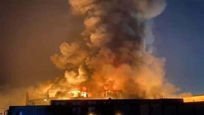 الحماية المدنية بالإسكندرية تسيطر على حريق هائل بمخزن ورق