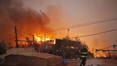 اندلاع حريق هائل في مستوطنة سديروت الإسرائيلية