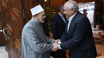 لبحث افتتاح كلية البنين، شيخ الأزهر يلتقي محافظ الوادي الجديد 