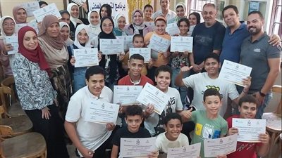 ختام فعاليات البرنامج التدريبي للتعليم المدني للنشء بمركز شباب سندوب (صور) 