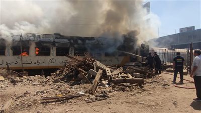 السكك الحديدية: حريق استراحة عمال ونش الخطر لم تؤثر على حركة القطارات