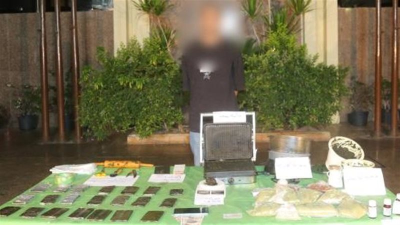 ضبط مصنع لاعادة تدوير