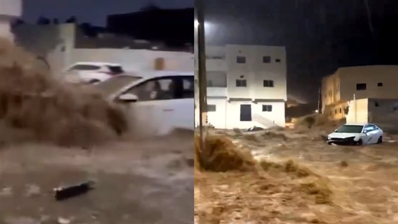 سيول قوية تداهم حيا