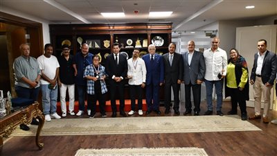 بعد تحطيمهم رقم الكيان الصهيوني، أشرف صبحي يكرم البعثة المصرية السعودية لـ عبور المانش