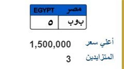 بطل بـ 350 ألف وبوب بـ 1.5 مليون جنيه، أسعار اللوحات المعدنية المميزة (صور)