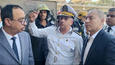 محافظ القاهرة يتفقد عقار أرض الجولف المنهار (صور)