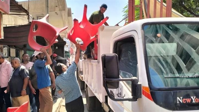 رفع إشغالات بالبحيرة