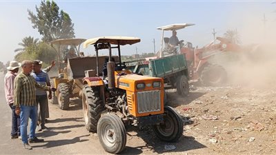 نشاط مكثف بالوحدات المحلية بمنيا القمح لتنفيذ أعمال النظافة ورفع الإشغالات