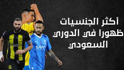 أكثر الجنسيات ظهورا في الدوري السعودي (إنفوجراف)