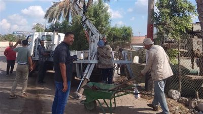 تكثيف أعمال النظافة والتجميل بمركز الإبراهيمية في الشرقية 