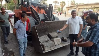 حملة مكبرة لضبط المخالفات ورفع إشغالات بالطالبية (صور)