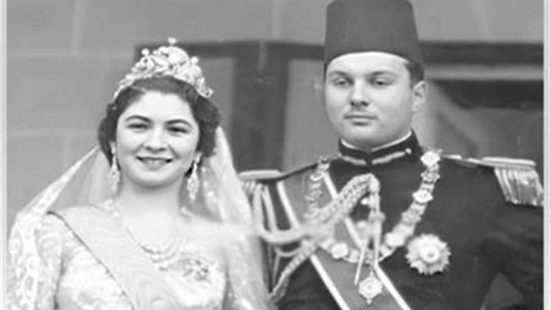 الملكة فريدة وزفافها